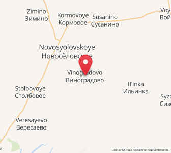 Map of Vinogradovo, Crimea