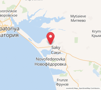Map of Vladimirovka, Crimea