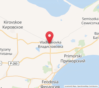 Map of Vladislavovka, Crimea