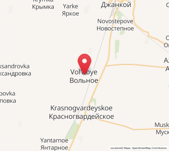 Map of Vol’noye, Crimea