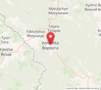 Map of Vorokhta, Ivano-Frankivsk