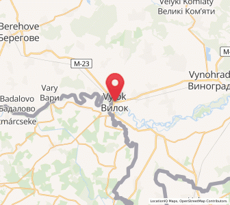 Map of Vylok, Transcarpathia