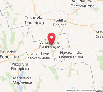 Map of Vynohradne, Odessa