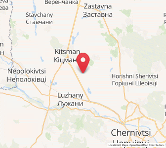 Map of Vytylivka, Chernivtsi