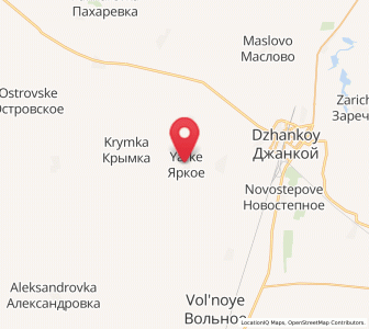 Map of Yarkoye, Crimea