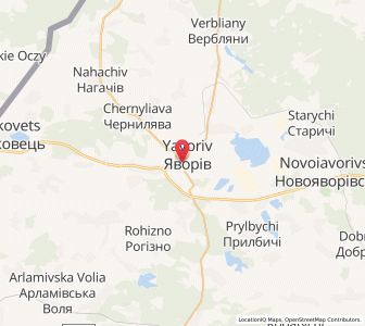 Map of Yavoriv, Lviv