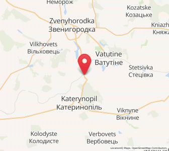 Map of Yerky, Cherkasy