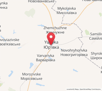 Map of Yuryivka, Dnipropetrovsk