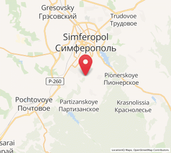 Map of Zalesye, Crimea