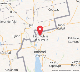 Map of Zaliznychne, Odessa