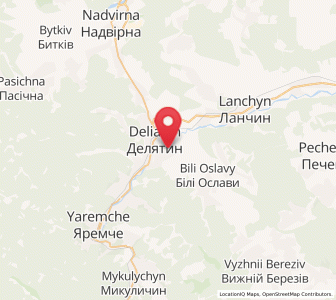 Map of Zarichchia, Ivano-Frankivsk