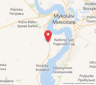 Map of Zarichne, Mykolaiv