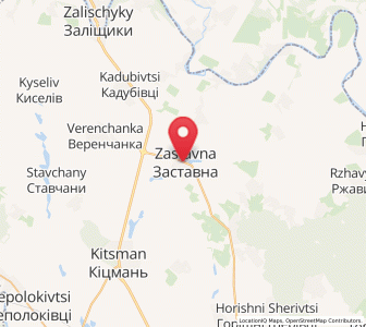 Map of Zastavna, Chernivtsi