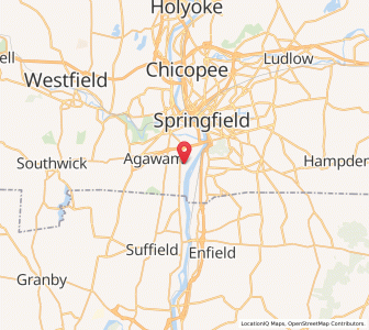 Map of 01001, Massachusetts