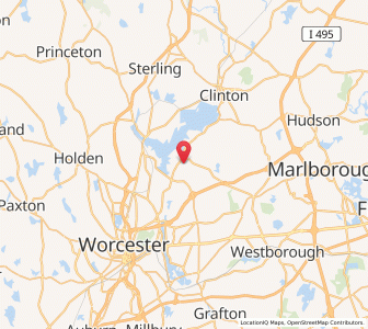 Map of 01505, Massachusetts