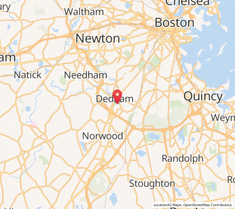 Map of 02026, Massachusetts