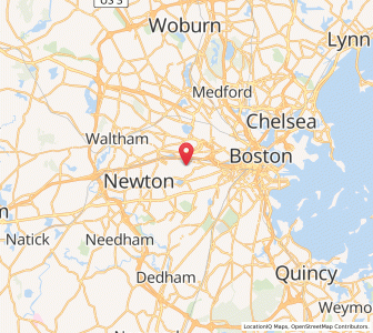Map of 02135, Massachusetts