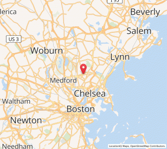 Map of 02148, Massachusetts