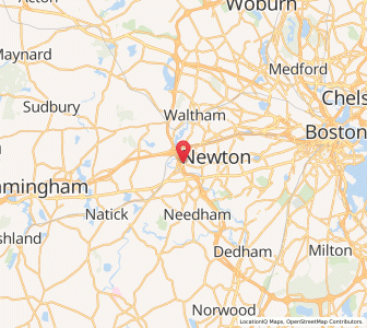 Map of 02462, Massachusetts