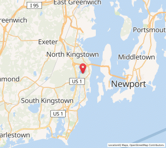 Map of 02874, Rhode Island