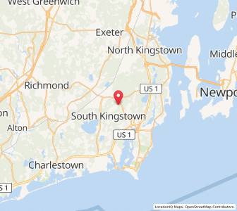 Map of 02881, Rhode Island