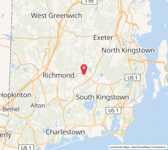 Map of 02892, Rhode Island