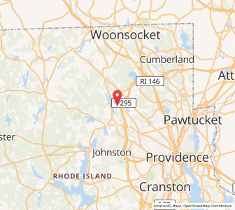 Map of 02917, Rhode Island