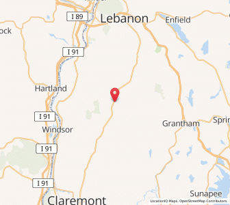 Map of 03770, New Hampshire