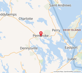 Map of 04666, Maine