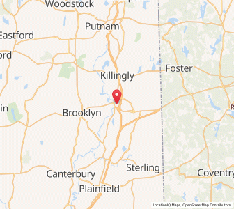 Map of 06239, Connecticut