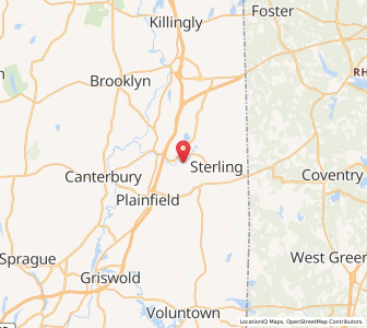 Map of 06354, Connecticut