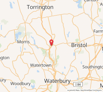 Map of 06787, Connecticut