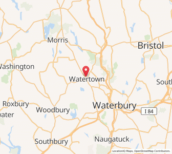 Map of 06795, Connecticut