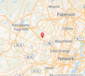 Map of 07068, New Jersey