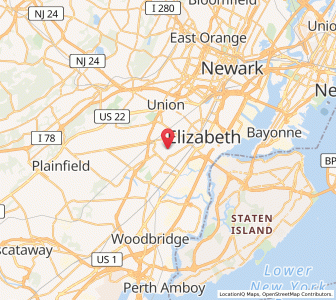 Map of 07203, New Jersey