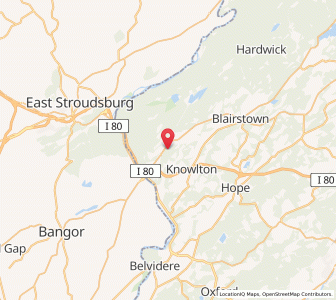 Map of 07832, New Jersey