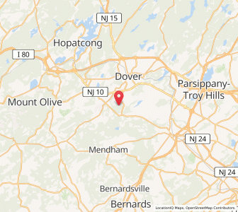 Map of 07869, New Jersey