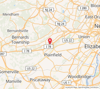 Map of 07922, New Jersey