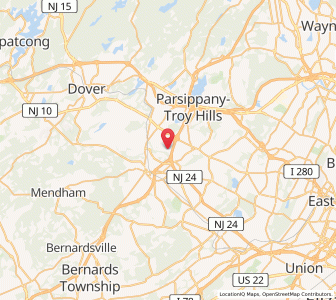 Map of 07927, New Jersey