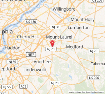 Map of 08053, New Jersey