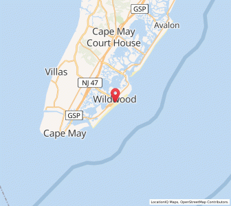 Map of 08260, New Jersey