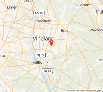 Map of 08361, New Jersey