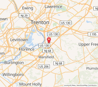 Map of 08505, New Jersey