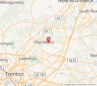 Map of 08536, New Jersey