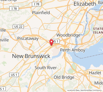 Map of 08817, New Jersey