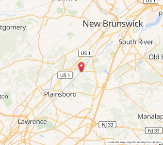 Map of 08852, New Jersey