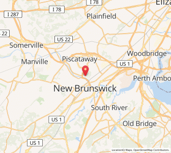 Map of 08854, New Jersey