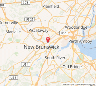 Map of 08904, New Jersey