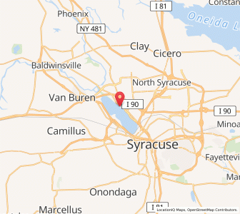 Map of 13088, New York