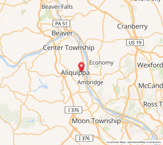 Map of 15001, Pennsylvania